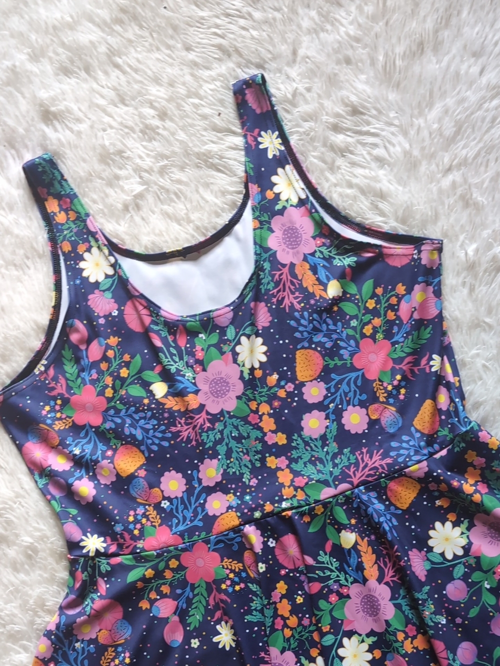 Blackmilk Unicorn's Garden Scoop Skater Floral Fairycore Mini Dress XXL - Picture 3 of 10